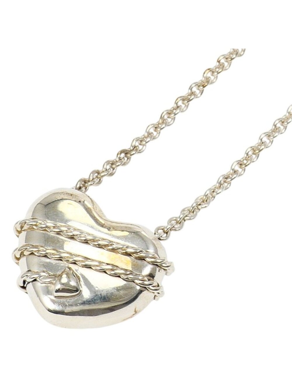 Tiffany & Co Heart & Arrow 925 Sterling Silver Necklace 47